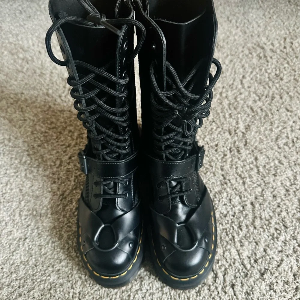 Dr. Martens 1914 Genuine Leather Quad Harness Boots - Picture 6 of 7